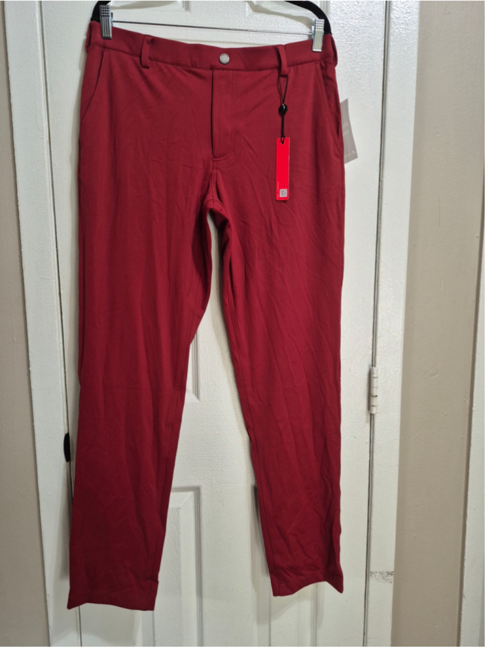 Men's Redvanly Golf Chino Pants Waist 32 Red